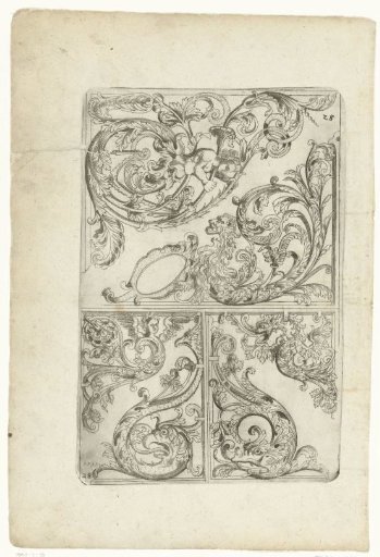Crown elements or frames of leafy garlands