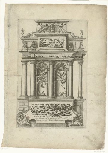 Title page: Architectura von den funf Seuvlen (...)