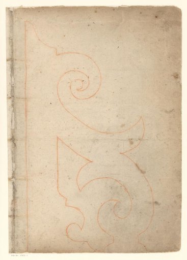 Endpaper with Scrollwork