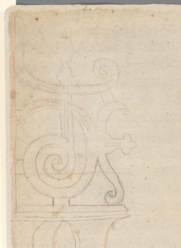 Endpaper with Scrollwork