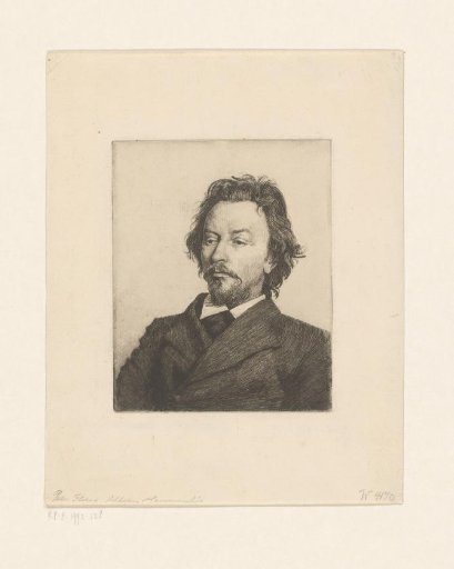 Portret van Vilhelm Hammershoi
