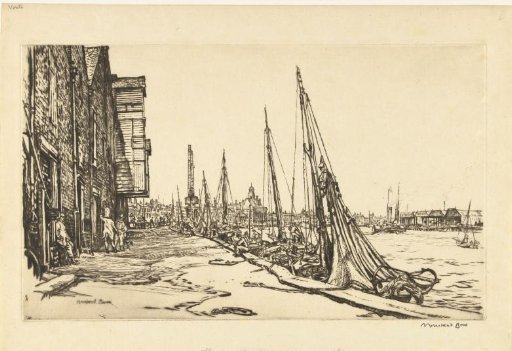Shrimp boats in the harbour of Great Yarmouth