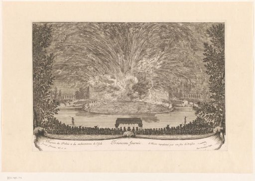 End of festivities at Versailles with fireworks display