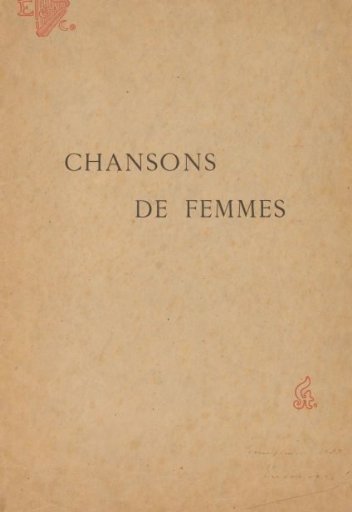 Cover for: Chansons de femmes