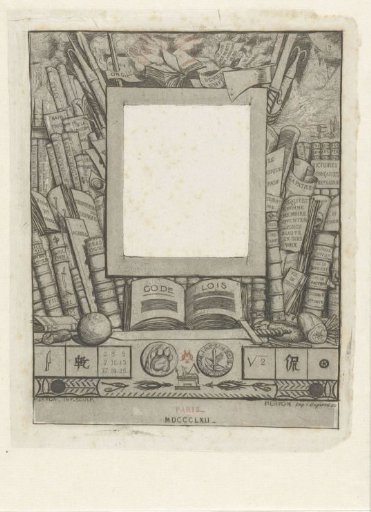 Frame for portrait of Armand Guéraud