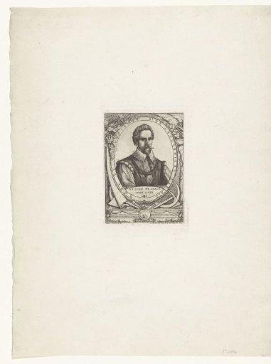 Portrait of French Colonist René de Laudonniere Sablais
