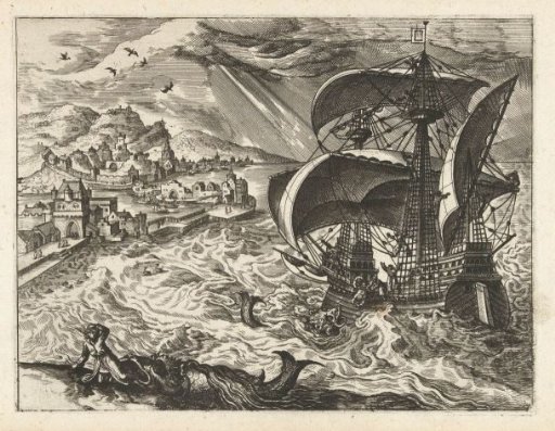 Seascape with Jonah and the whale