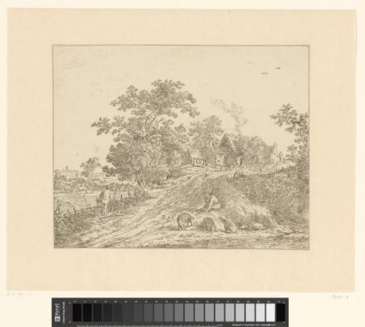 Landscape with swineherd