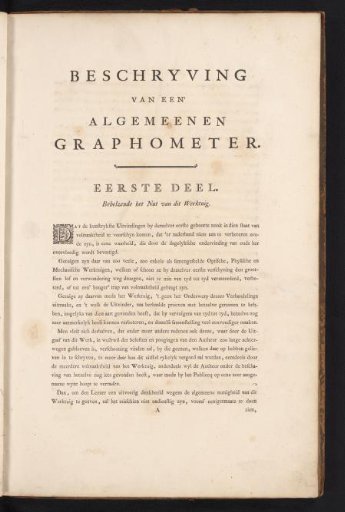 Description of the use of the graphometer, page 1 of 10