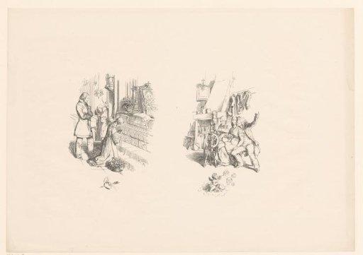 Artist Courting a Woman