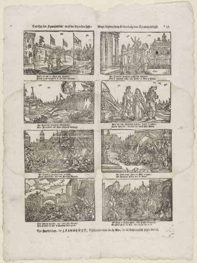 To the shame of the Spaniards / and to the spite of all enemies: / Leyden is freed from tyranny by God's help