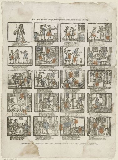 The life and mischievous conduct, imprisonment and death, of Cartouche in Paris