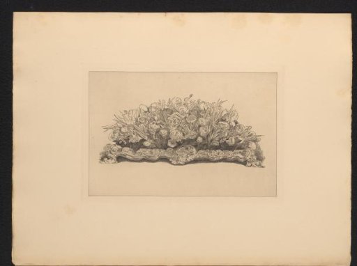Decorated bowl with flowers