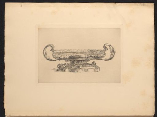 Flat silver fruit bowl