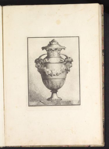 Vase with lid and two ram's heads
