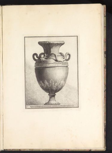 Vase with snake as ornament