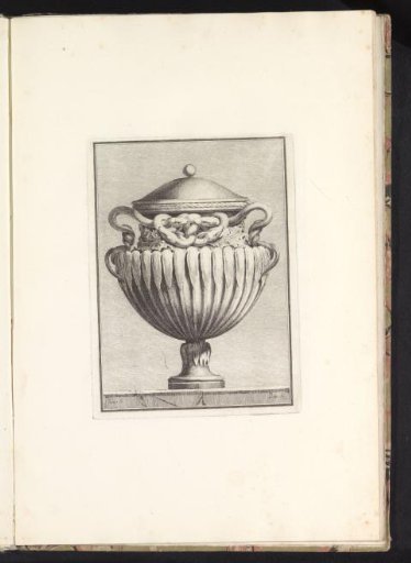 Vase with lid, snakes as ornament