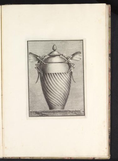 Pot with lid decorated with insects