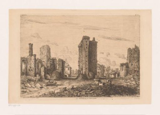 Landscape with the ruins of Château La Flocellière