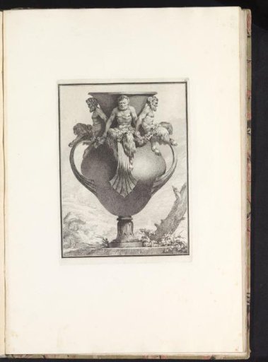 Vase decorated with satyrs