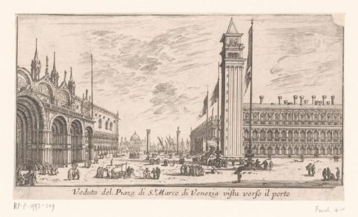 View of St. Mark's Square in Venice