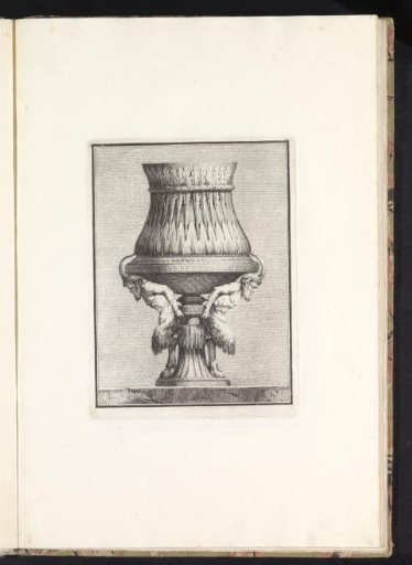 Vase with two satyrs