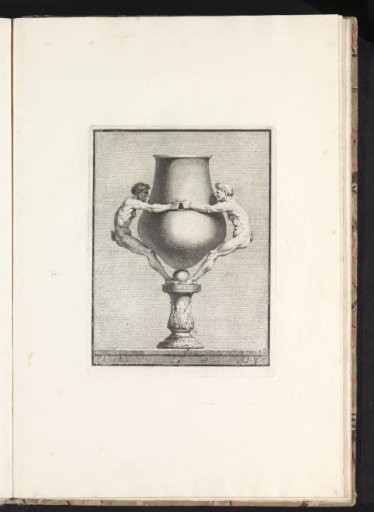 Vase with two satyrs