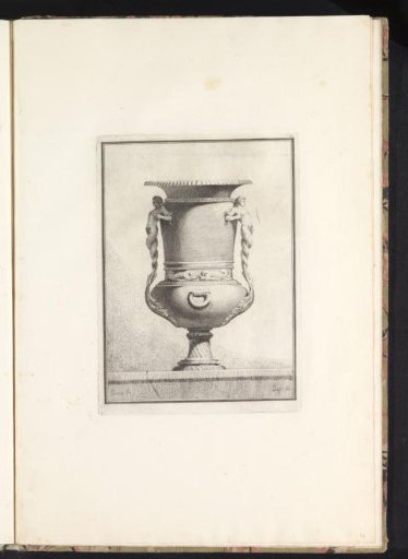 Vase with handles in the form of a merman