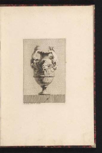 Vase with a mask and two mermaids