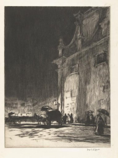 Rainy evening in Rome