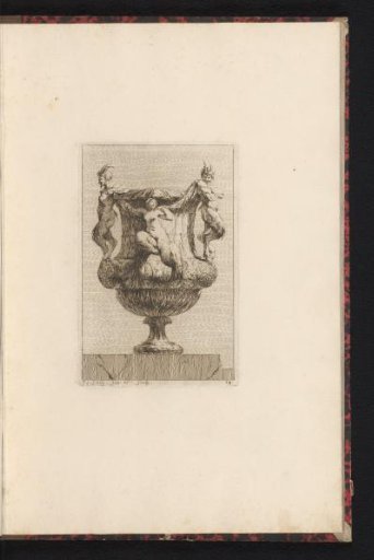 Vase with two satyrs and a mermaid