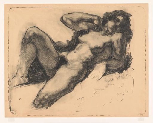 Reclining nude woman