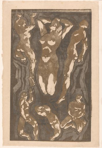 Composition with six human figures