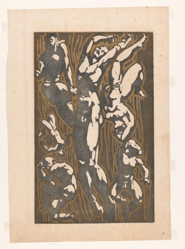 Nude figures in various poses