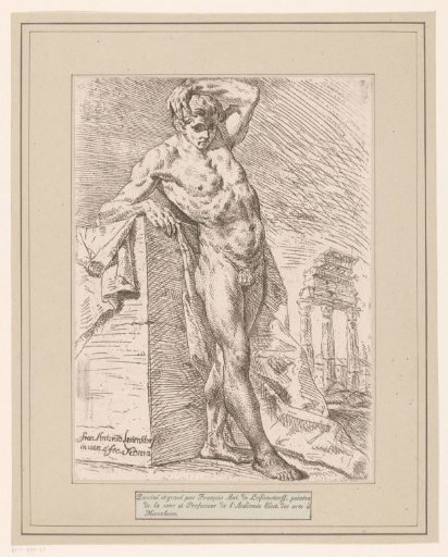 Standing male nude