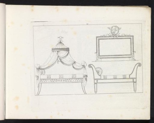 Fire screen and two beds