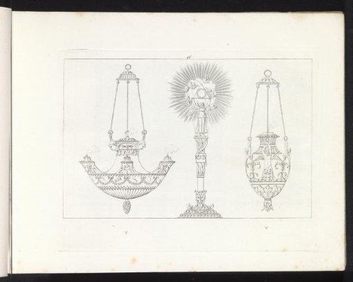 Two censers and a monstrance