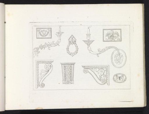 Wall sconces, consoles and a lock