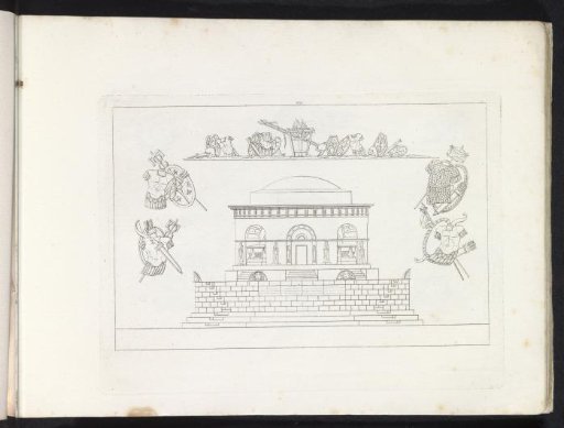 Mausoleum and trophies