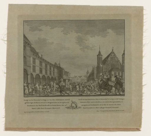 Attack on the Deputies of Dordrecht as They Ride Through the Stadhouder's Gate onto the Binnenhof, 1786