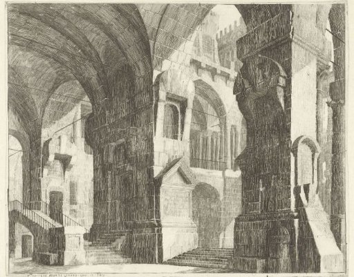 Corridor around a courtyard