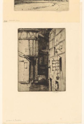 Narrow street in Caudebec