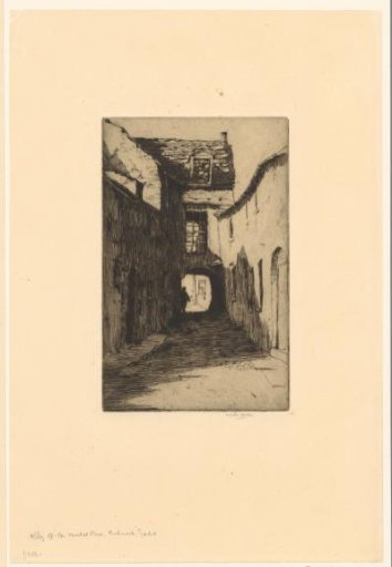 Narrow street in Richmond towards the market square
