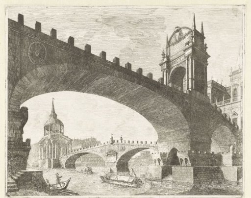 Two bridges over a river