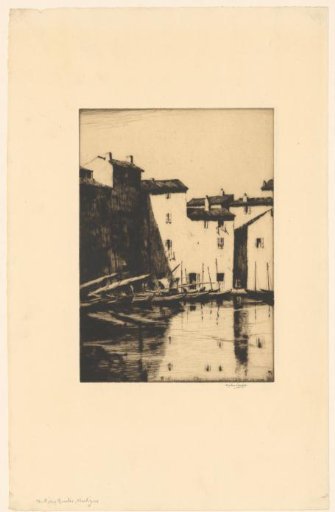 Landing place with boats in Martigues