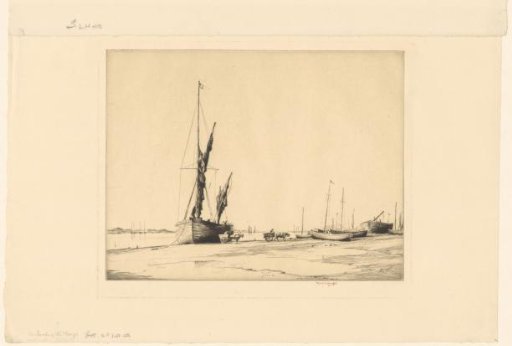Fishing boats being unloaded at West Mersea