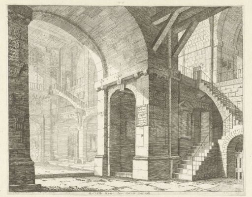 View of a high space from a corridor