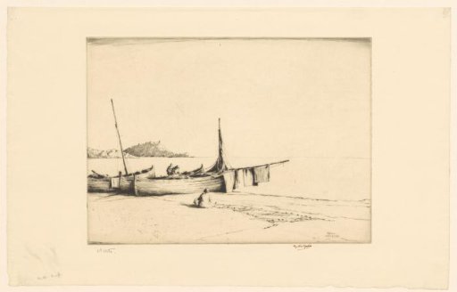 Boats on the beach at Alassio