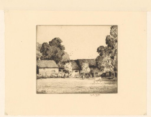 Farmhouse with horses in Suffolk