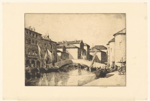 Bridge over a canal in Chioggia